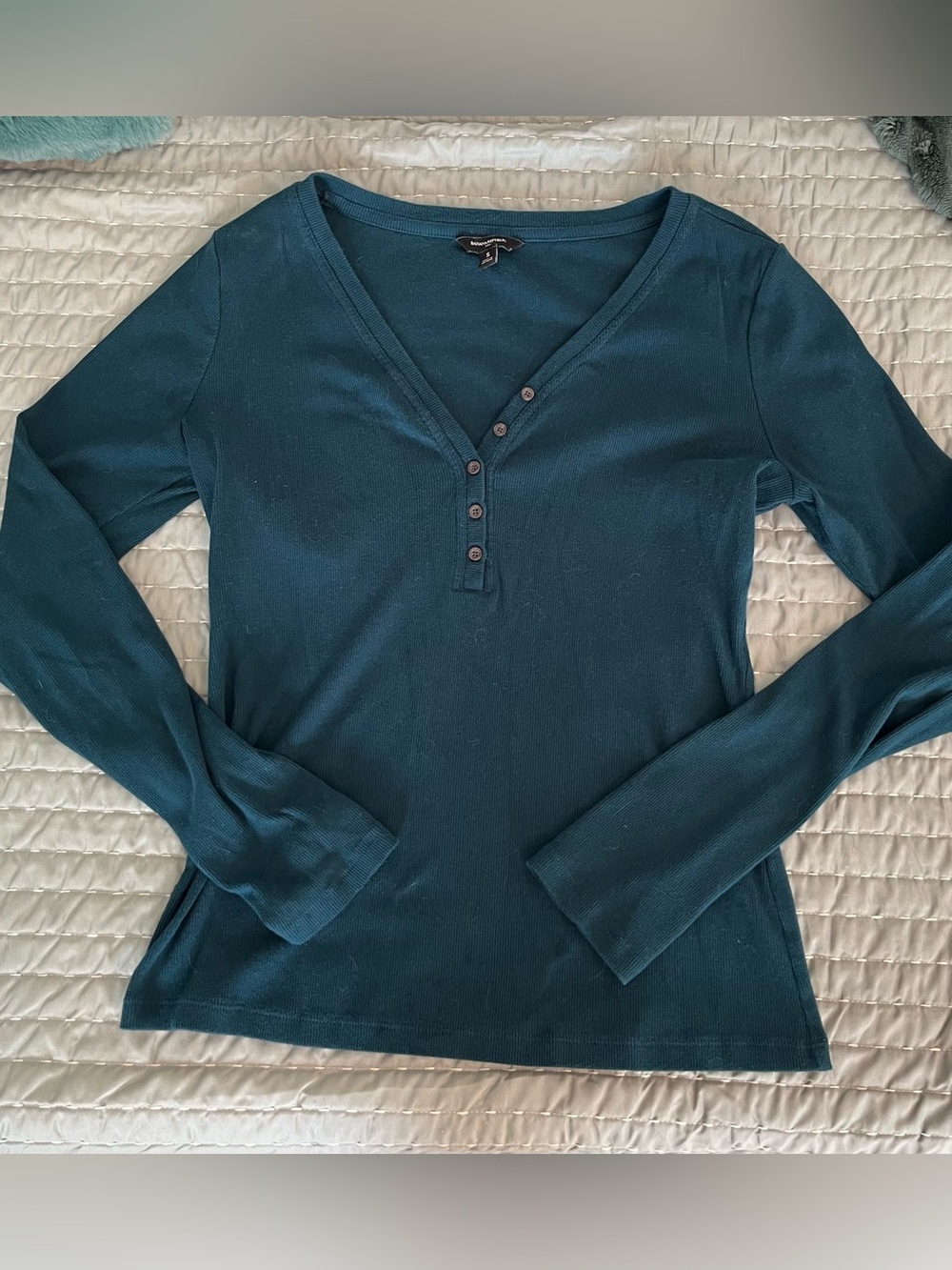 Banana Republic Long Sleeve Teal Top